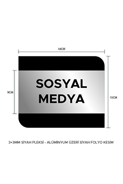 OFİS KAPI İSİMLİĞİ - SOSYAL MEDYAa