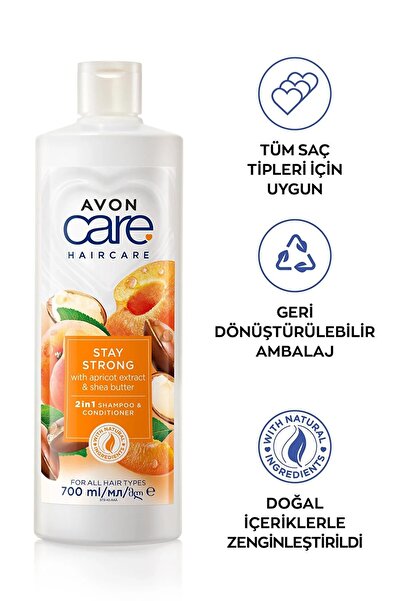 AVON Care Kayısı ve Shea Özü Şampuan ve Saç Kremi 700 Ml. İkili Set