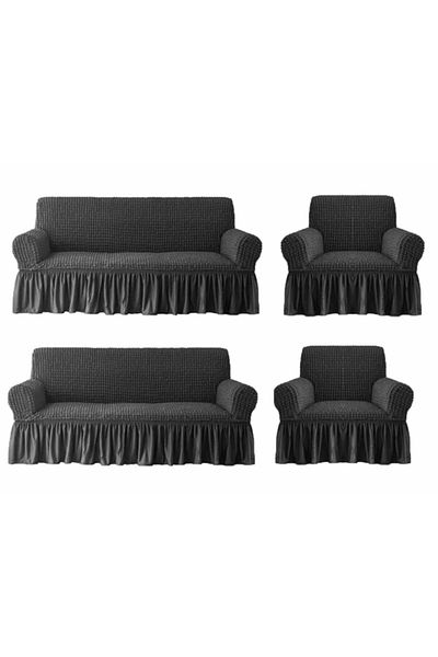 HEYTGAH Lycra Sofa and Sofa Cover - Wrap Elastic, Two 3 Pieces, Single Sofa Bed Cover, Anti-Racite 3311