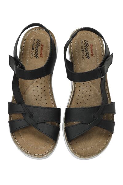 Polaris 162627Z3FX Black Women's Comfort Sandals