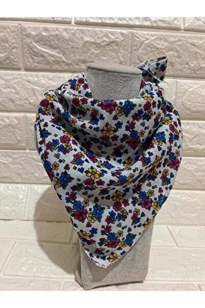 sema aksesuar وشاح نسائي قطني منقوش بالزهور - باندانا زهرية صغيرة - هدية عيد ...