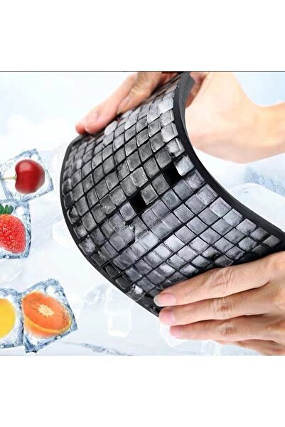 M Mimoza Park Esnek Silikon Buz Kalıbı Mini Buz Küpleri 24x12x1 Cm