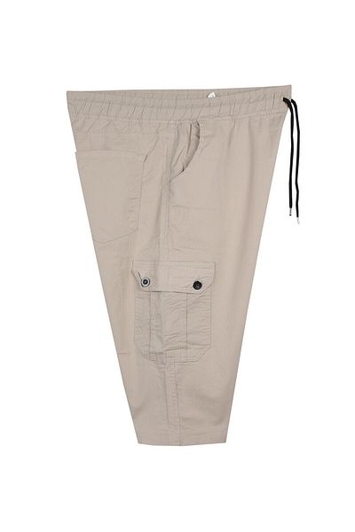 marufshop Cargo Pocket Σορτς Gabardine μεγάλου μεγέθους Stone