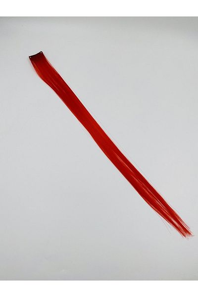 EBMER Red Color Side Snap Hairpiece Hair 50 Cm