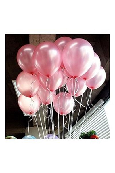 aşkın concept 20 Light Pink Metallic Balloons 12 Inch