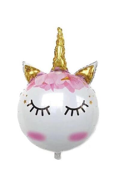 aşkın concept Parti Balonları Kirpikli Gold Unicorn Set Folyo Balon Helyumlu ...