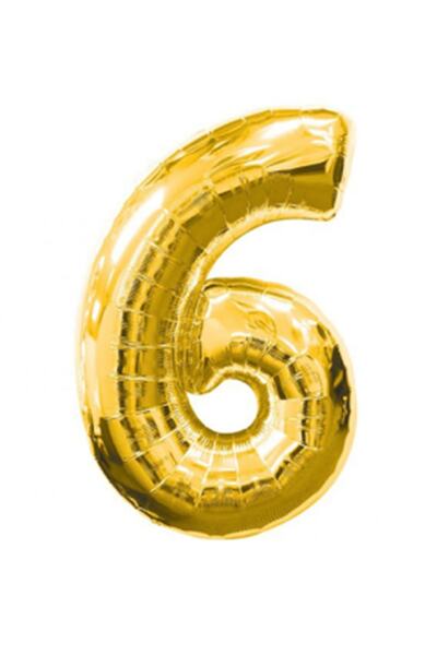 aşkın concept Gold 6 Rakam Balon 16 Inç Doğum Günü Parti Süsü