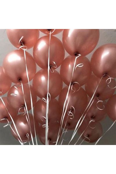 aşkın concept 20 Pieces Rose Gold Metallic Balloon 12 Inch