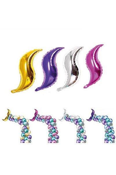 aşkın concept Tail Silver Foil Balloon Party Balloons