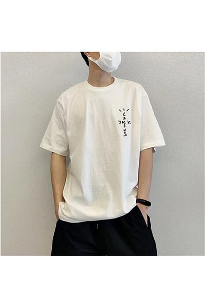 Touz Tricou oversize unisex alb cu imprimeu Blunt Blunt Cactus Jack