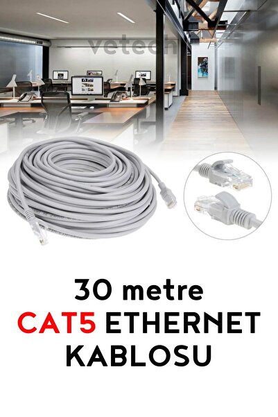Vetech CAT5 30mt Lan Ethernet Cable Fabrication Internet Network Cable