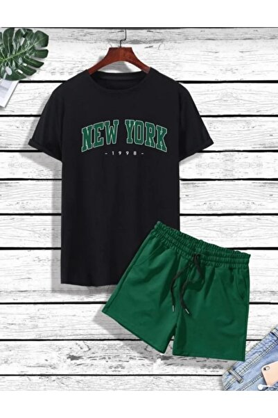Revasser Σετ μπλουζάκι με σορτς New York Unisex Oversize Loose Fit RVS