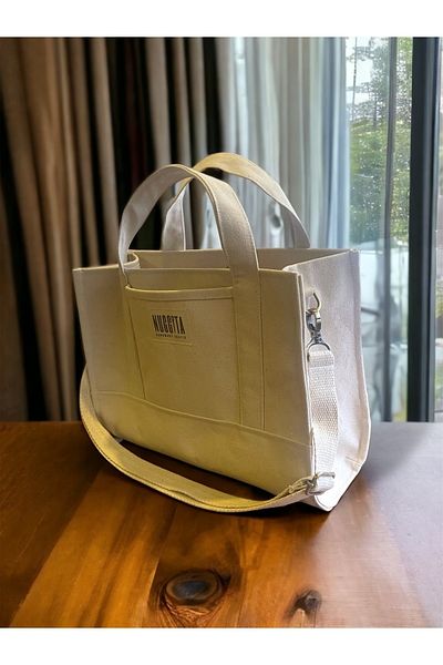 Nuggita Raw Linen Canvas Totebag - Original Size