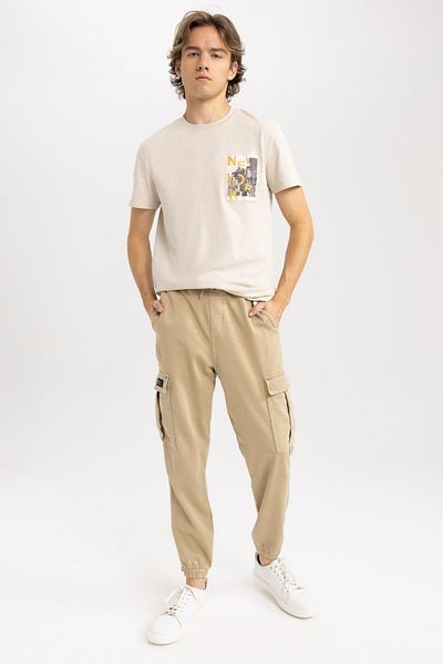 DeFacto Μπλουζάκι με κοντό μανίκι Regular Fit Crew Layer A4026ax23hs