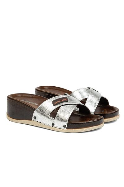 Pierre Cardin ® | PC-7010-Ασημί - Γυναικείες Παντόφλες