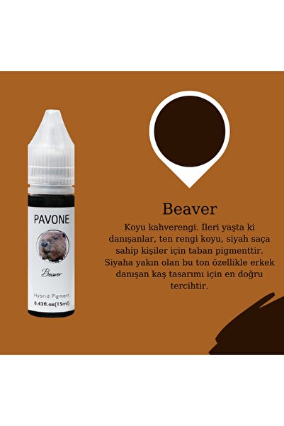 Pavone Hibrit Kaş Boyaı - Microblading Pigment - Kalıcı Makyaj