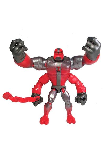 Ben 10 بلاي ميتس بن 10 شخصيات الحركة الحمراء ذات التصميم المعدني - أربعة أذرع Ben66b10