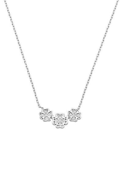 Argentum Concept 925 Ayar Gümüş Minimal Yoncalar Kolye - 23178501