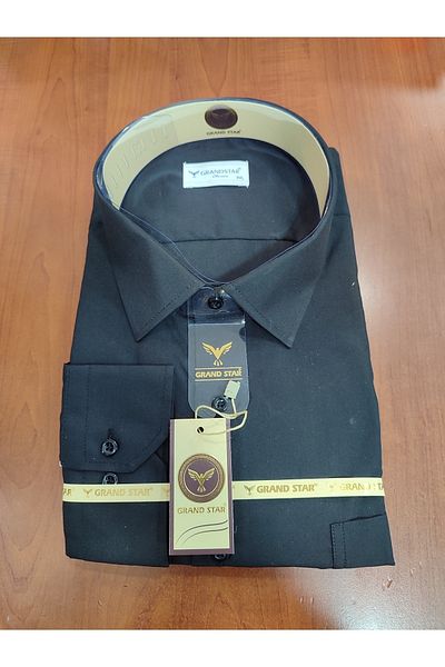 Grand Star Κλασικό ανδρικό πουκάμισο με μακρυμάνικο μέγεθος Güncüoğlu Battal