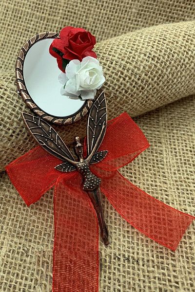 YENİ HEDİYELİK DÜNYAM Δώρο Red Angel Metal Mirror 50 Τεμάχια