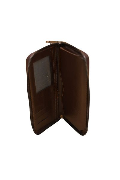 MKM Zippered Men's Wallet - Pattern-01 - Light Brown -45