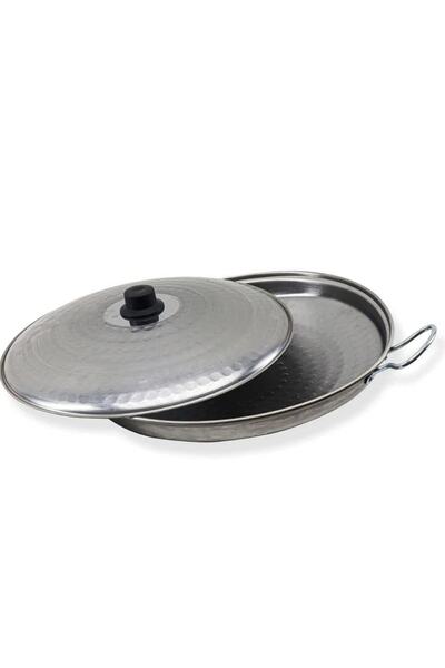 Yıldız çelik Krom kapaklı kavurma sacı 30 cm