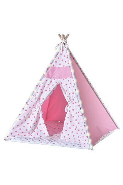 Webburada Işıklı Kızılderili Oyun Çadırı Aktivite Oyun Alanı Kalın Minderli O...
