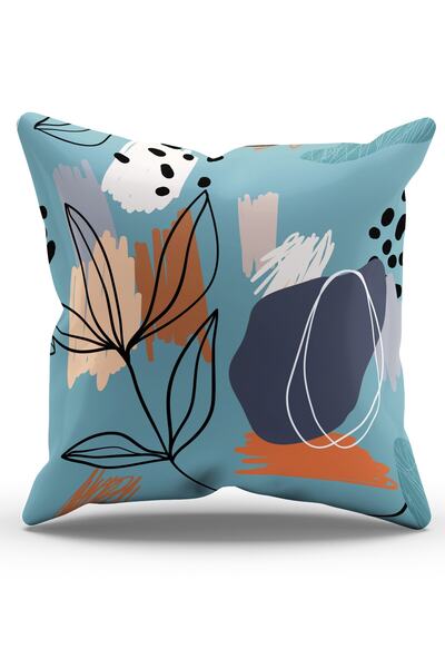 Moud's Double Sided Printed Art 8 Patterned Suede Throw Pillow Case - PL908