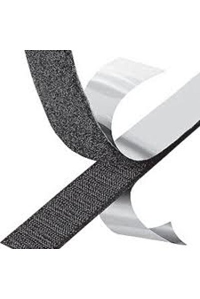 Aso Medya 2 Cm Genişlik, 25m Siyah Cırt Bant Şerit, Arkası Güçlü Yapışkanlı V...