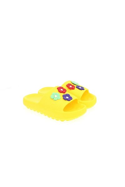 Apella شبشب أصفر للأطفال من Jibbitz Eva