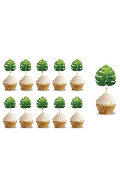 aşkın concept Kürdan Yaprak 10lu Parti Cupcake Kürdanı