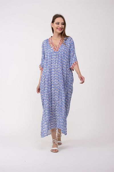 ZTO WOMEN'S V-NECK SPRING DETAIL DRESS