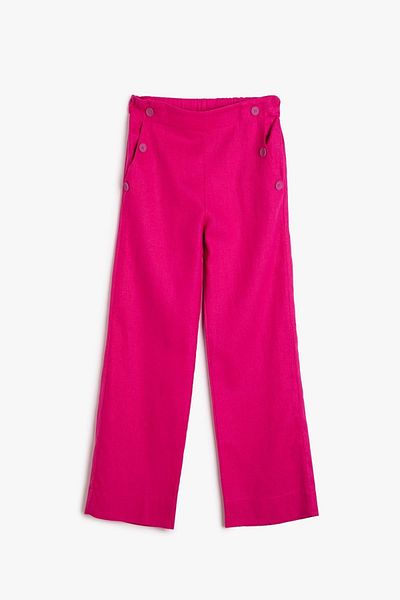 Koton Girl's Fuchsia Jeans