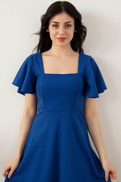 PULLIMM Square Collar Flounce Dress - 932-2959
