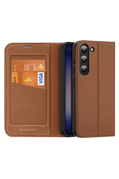 Dux Ducis SM Galaxy S23 Plus Kılıf Skin X2 Series Magnetic PU Deri Manyetik K...