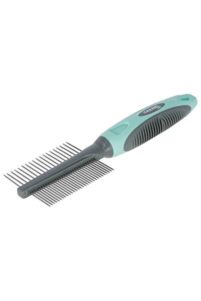 KERBL مشط فتح نادر وجهين 21 سم فيروزي