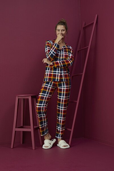 STRAWBERRY Pamut gombos pizsama szett