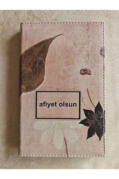 ankara menü (1 piece) 13x21 Box, Leather Account Receipt Pad, Printed Change Box, Ticket