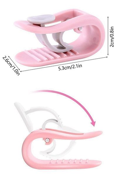 Buffer ® 4 Pieces of Needle-Free Quilt Sheet and Curtain Holder Stabilizer Non-Slip Cover Organizer Clips