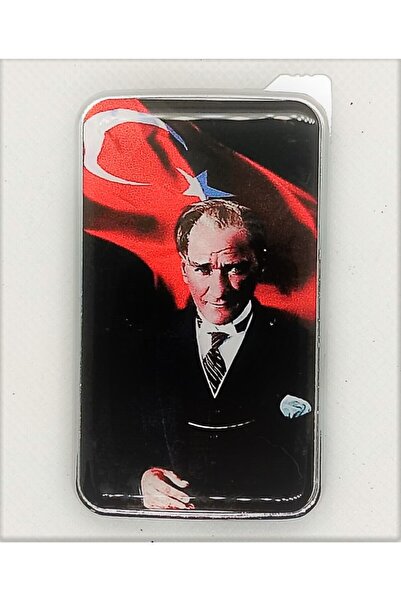 ATA TANITIM I Pod Manyetolu Gazlı Çakmak. Renkli Atatürk Resimli. Arkası Krom...