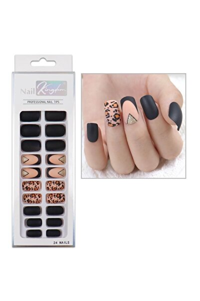 Nail Master 24'lü Desenli Takma Tırnak Seti Zararsız Yapıştırıcı