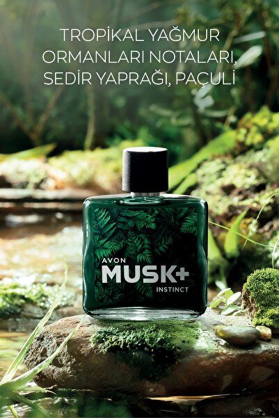 AVON Musk Marine Musk Instinct ve Musk Mineralis Erkek Parfüm Paketi