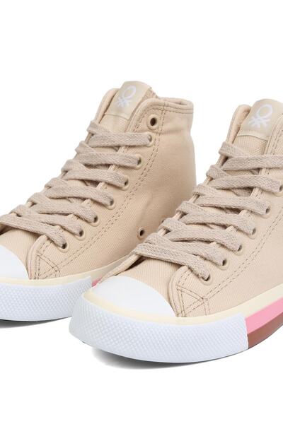 Benetton ® | BN-90189 - Bej - Kadın Spor Ayakkabı