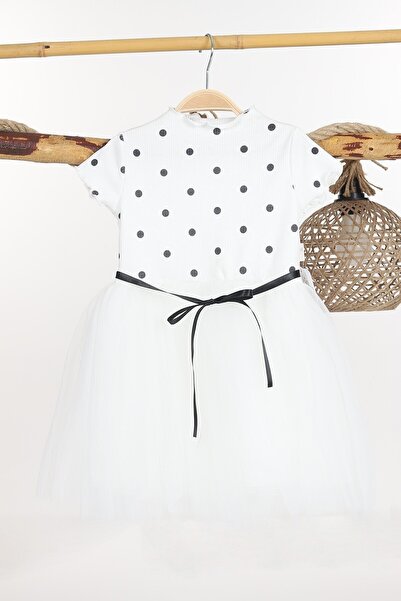 Baby Girl Tutu Summer Birthday Dress with Polka Dot