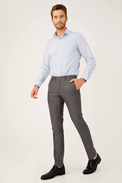İgs Erkek Duman Gri Dar Kalıp Pantolon