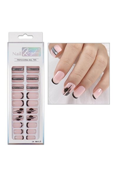 Nail Master 24'lü Desenli Takma Tırnak Seti Zararsız Yapıştırıcı