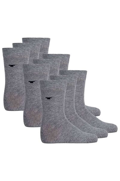 Tom Tailor 9er-Pack Unisex-Kinderstrümpfe – Strümpfe, Baumwolle, Logo, einfarbig