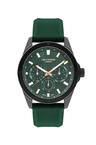 Lee Cooper LC07626.677 GREEN SILICONE CORD MEN'S WRISTWATCH