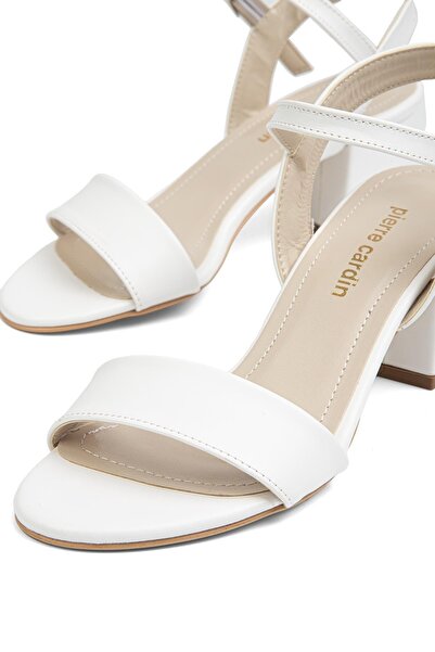 Pierre Cardin ®| PC-51863-3822 White Skin - Women's Heeled Shoes