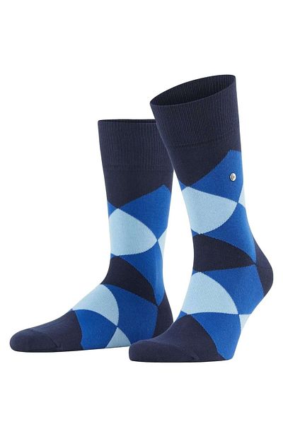 Burlington Herren Socken - Clyde, Rautenmuster, Bio-Baumwolle